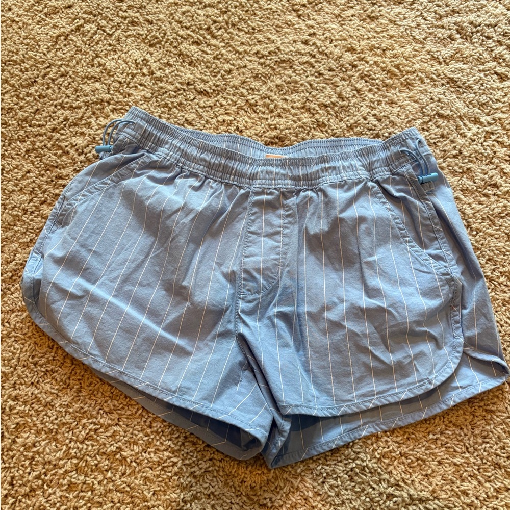 Blue Striped Shorts